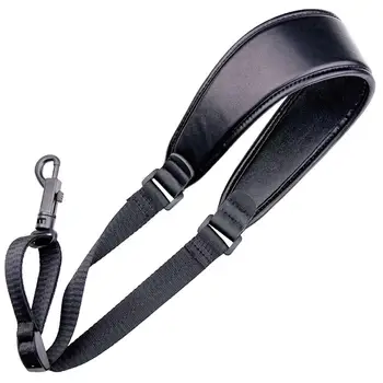 

Sax Teno Alto Sopranino Saxophone Straps Neck Belt Black Sheepskin Guitar Straps with Pick Pocket Music Instrument Accessories