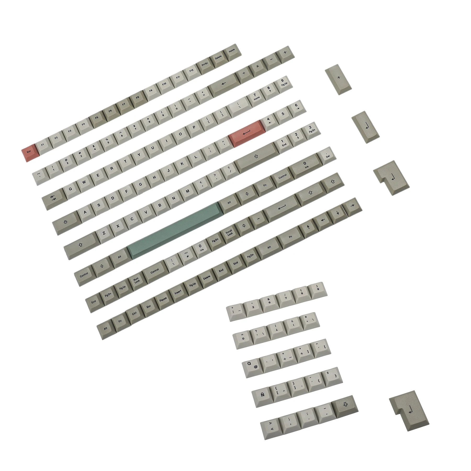 Dsa Perfil 9009 Keycaps para Teclado Mecânico 125 Key Dye Sub Ansi Iso Azerty Espanha Reino Unido Francês Alemão Italiano Pbt Gk61 - Imagem 4