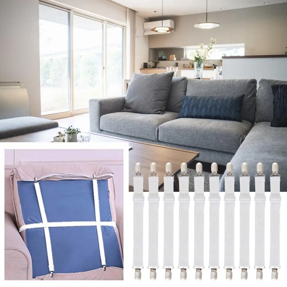 

12Pcs Clip Multifunctional Sheet Clips Sleeping Bag Straps Curtain Clip Sofa Cover Holder Household Items