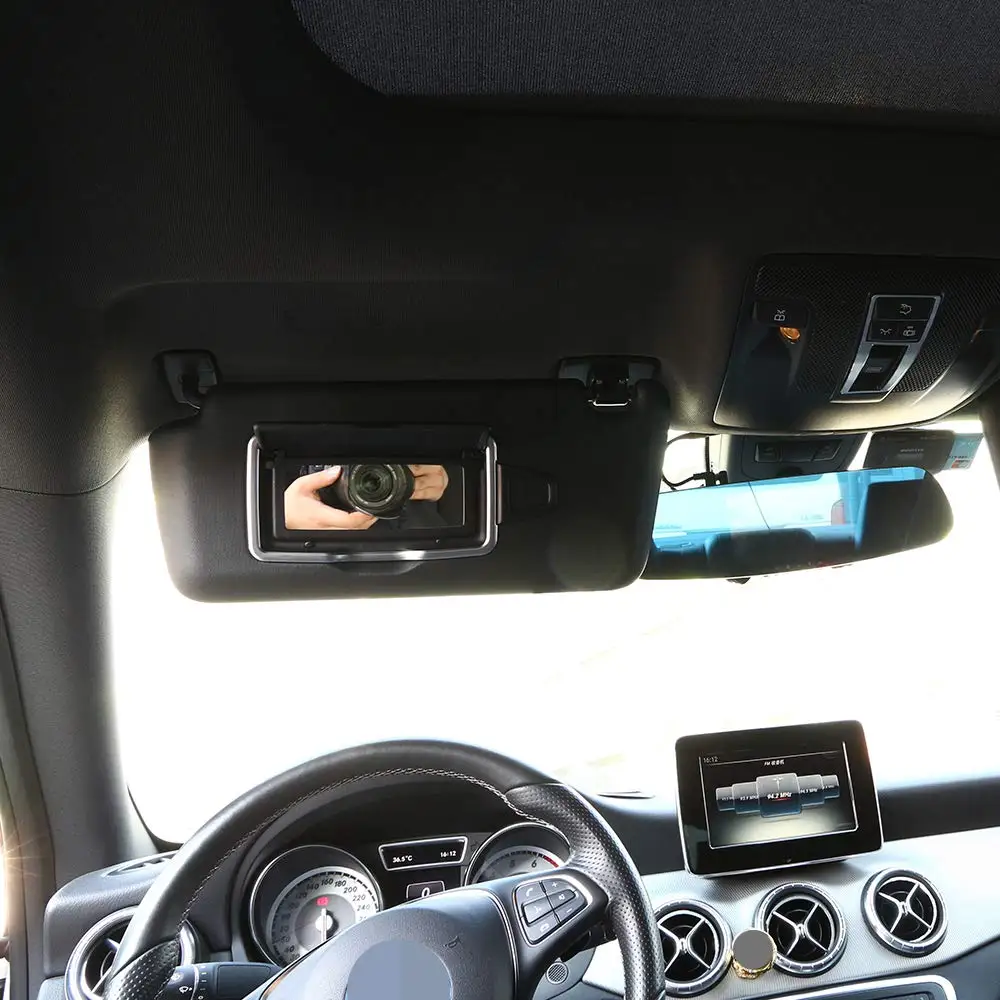 ABS хром салона автомобиля макияж зеркало украшение отделка для Mercedes Benz A B C S класс cla gla GLC GLE GL ML GLS GLK