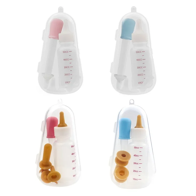 Dog Water Bottle Puppy Kitten Feeding Bottle Set Pet Dog Cat Bady Nursing Water Milk Feeder Newborn