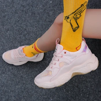 

Women Casual Shoes Flyknit Outdoor Trend Woman Fashion Sneaker Leisure Shoes Spring Zapatillas Mujer Women Casual Shoes