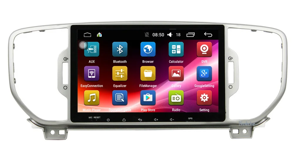 Excellent 9 inch 4G RAM 64G ROM Android 8.1 car dvd player fit for Kia sportage 2016 2017 car pc gps navigation car stereo Radio head unit 1
