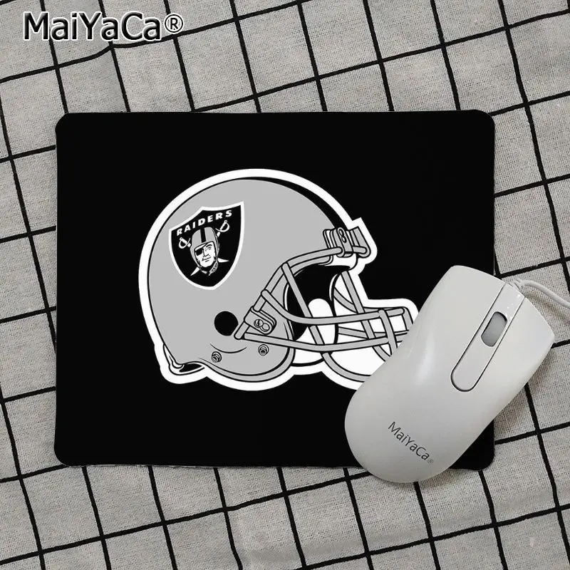 No Lock Edge18x22cm Maiya высокое качество Oakland Raiders Прочный Резиновый Коврик Для Мыши Pad и плавность линий коврик для настольных компьютеров Коврики игровой коврик для мыши - Цвет: No Lock Edge18x22cm