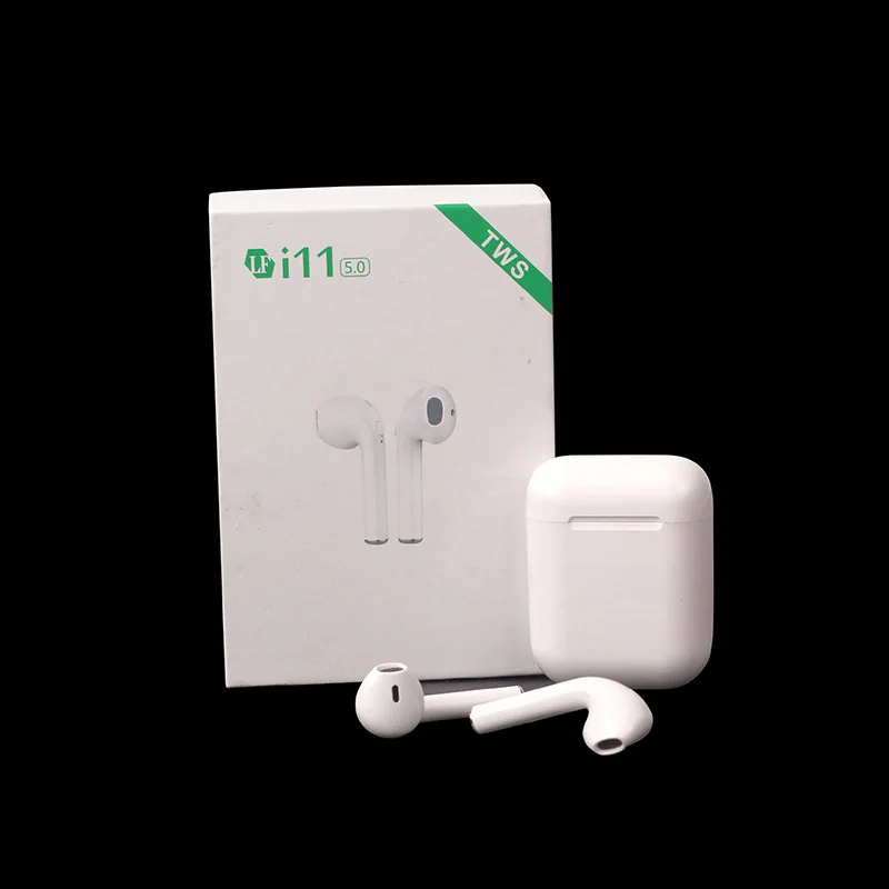 I11 Button Version Автомобильная Bluetooth I11 bluetooth-гарнитура с двумя ушами для вызова, всплывающее соединение, Поддержка Siri Touch I11 Tws bluetooth-гарнитура 5,0 - Название цвета: I11 Button Version