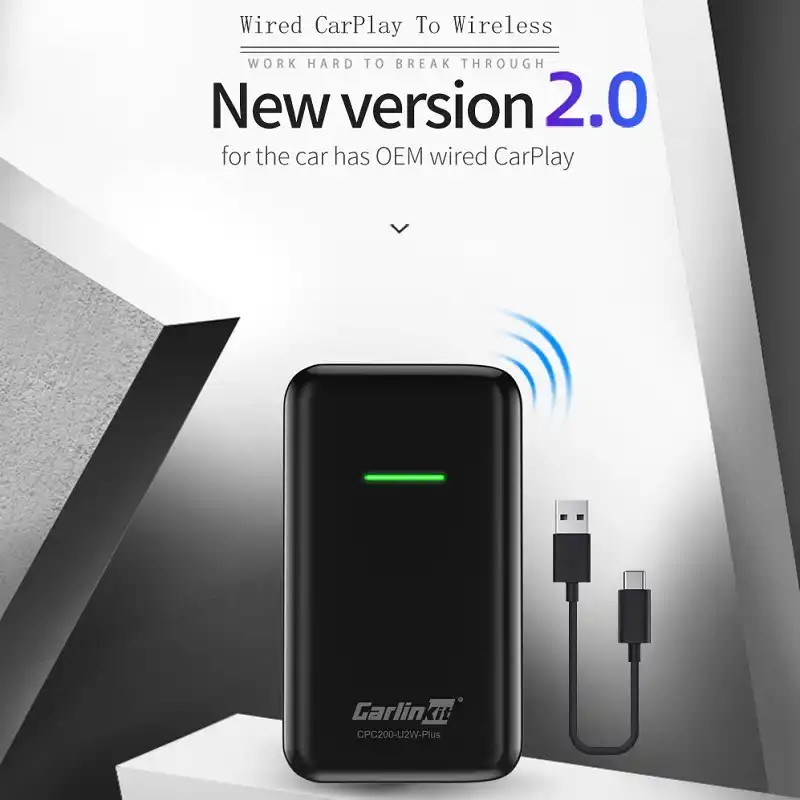 Carlinkit новая версия Apple CarPlay беспроводной активатор Carplay для Audi Porsche WV Volvo автоматическое подключение беспроводной адаптер Carplay