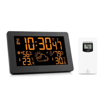 

Weather Station Wireless Indoor Outdoor Sensor Thermometer Hygrometer Digital Alarm Clock Barometer Forecast Thermometer