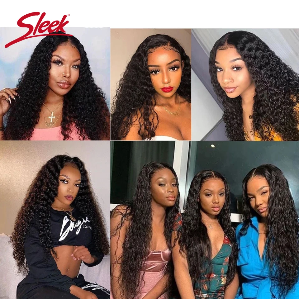 Sleek Indian Kinky Curly Bundles Hair Natural Black Bundle Hair Extension 100% Natural Remy Human Hair Can Buy 3 Or 4 Bundles images - 6