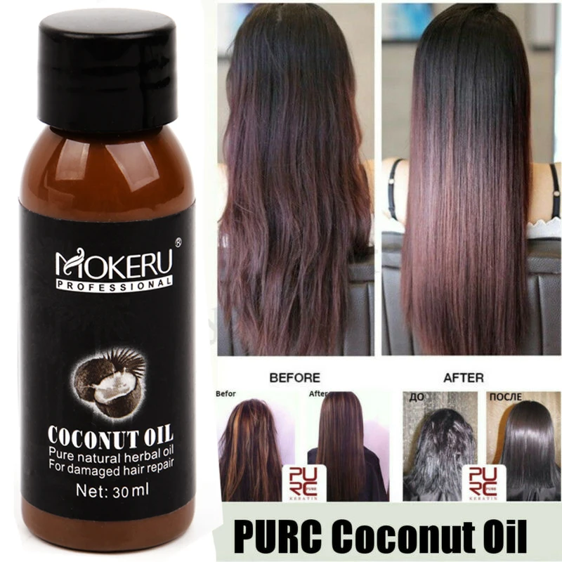 30 мл органическое кокосовое масло для восстановления волос предотвращение потери волос лечение роста делает волосы мягкими и здоровыми