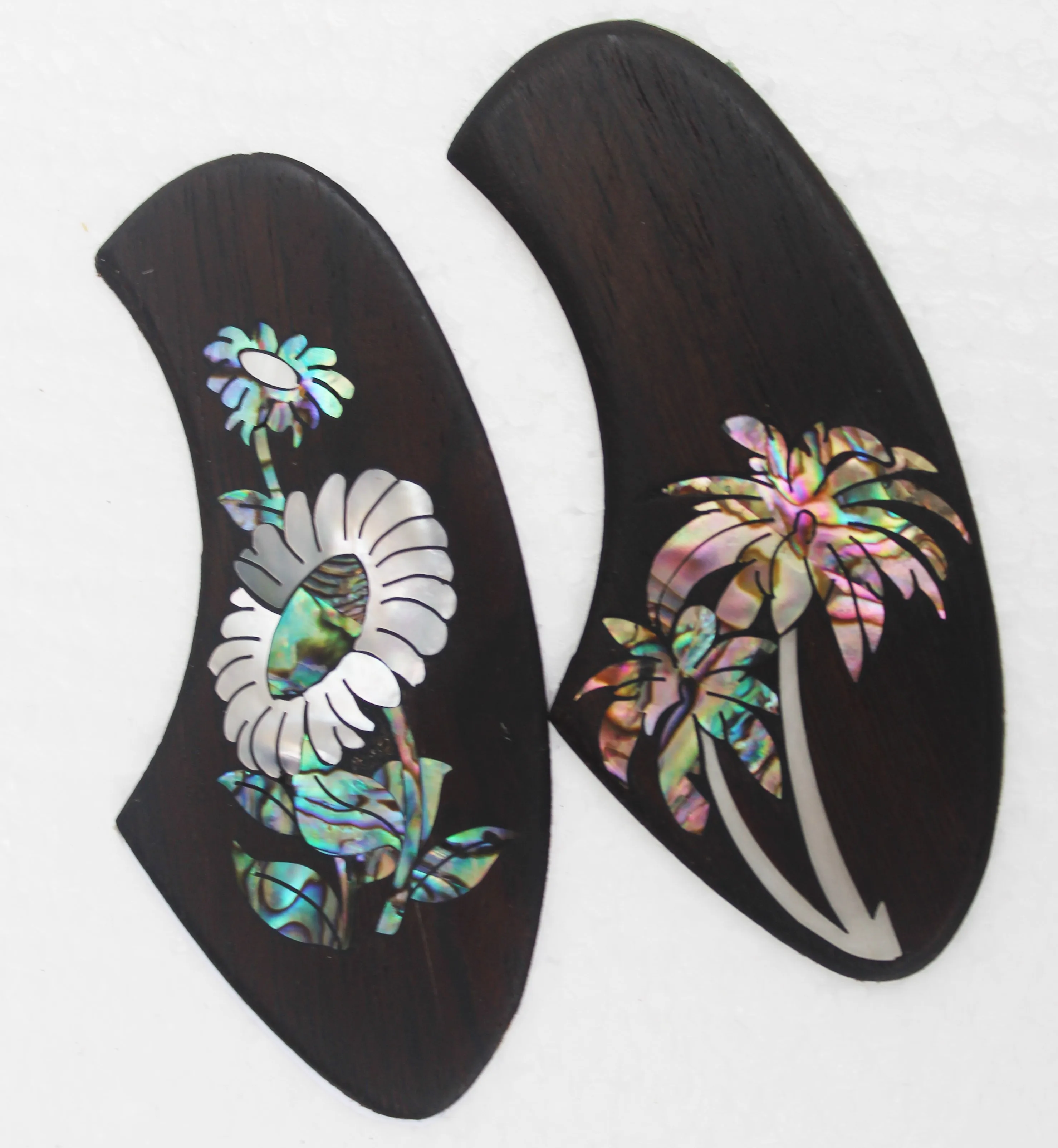 

rosewood ukulele guitar pickguard, pickguard with abalone inlay