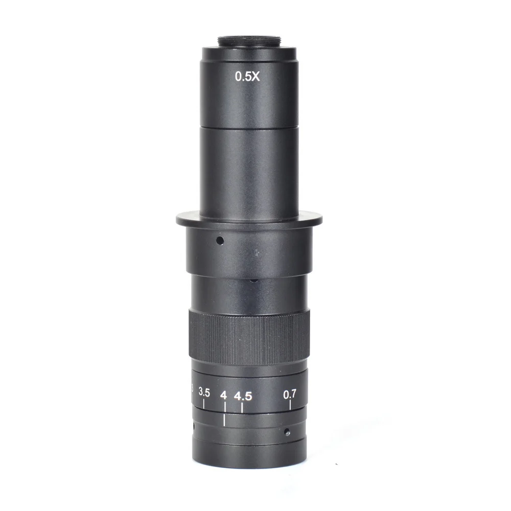 10X-120X 180X 300X Zoom C-mounting Lens 25mm Interface Diameter for CCD CMOS Industrial Video Microscope Cameras | Инструменты