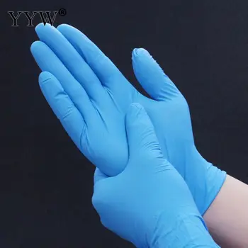 

100pcs Blue Disposable Hand Gloves Plastic Anti Virus Gloves For Kitchen Bbq Work Home Hand Gloves Eco-Friendly Universal Hand