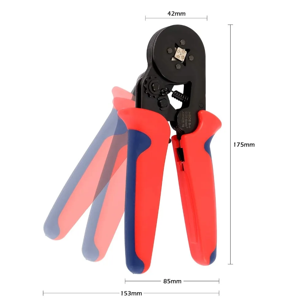 0.25-10mm tubular frieze pliers set of 1640-pces terminal frieze tools mini electric pliers hsc8 joint precision grip