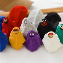 Размер 35-42, кавайные женские носки, счастливые модные забавные Женские носочки, хлопковые вышитые яркие цвета, 1 штука