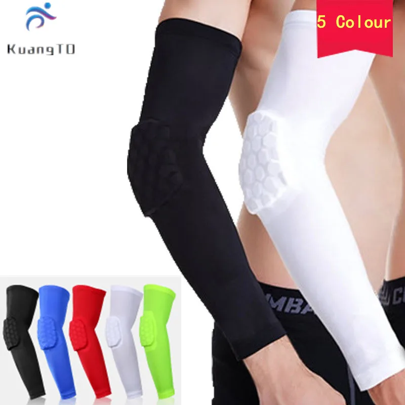 

Exercise and Fitness Adult Elbow Pads Brace Compression Elastic Elbow Band Anti Slip High Breathable Honeycomb Arm Guard