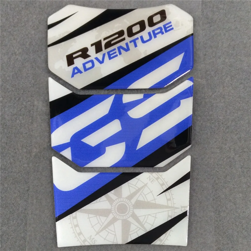 Белый и синий мотоцикл высокого качества для BMW R1200GS R1200 GS Танк Pad 3D стикер