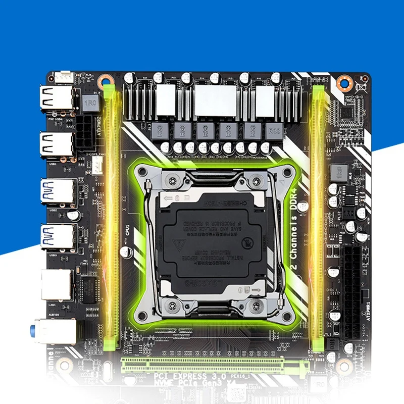 Новая X99 D4 компьютерная материнская плата двухканальная поддержка Xeon E5 2011V3