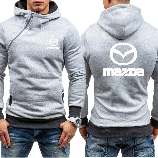 Мужские толстовки для Mazda Car с логотипом, повседневные Хип-хоп толстовки Harajuku с длинным рукавом, флисовые теплые толстовки с капюшоном, мужская куртка на молнии
