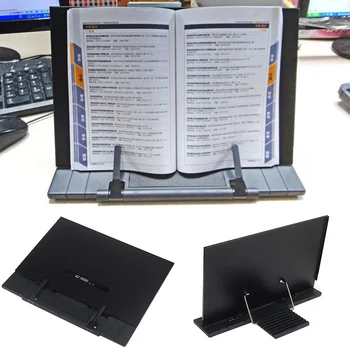 

Adjustable Computer Document Holder Book Metal Rack Stand Reading Typing Frame Bookends Recipe Shelf Folding Holder Organizer