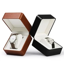 

Oirlv PU Leather Travel Jewelry Black Watch Box Compact And Easy To Carry Watch Box For Men And Women Special Storage Box