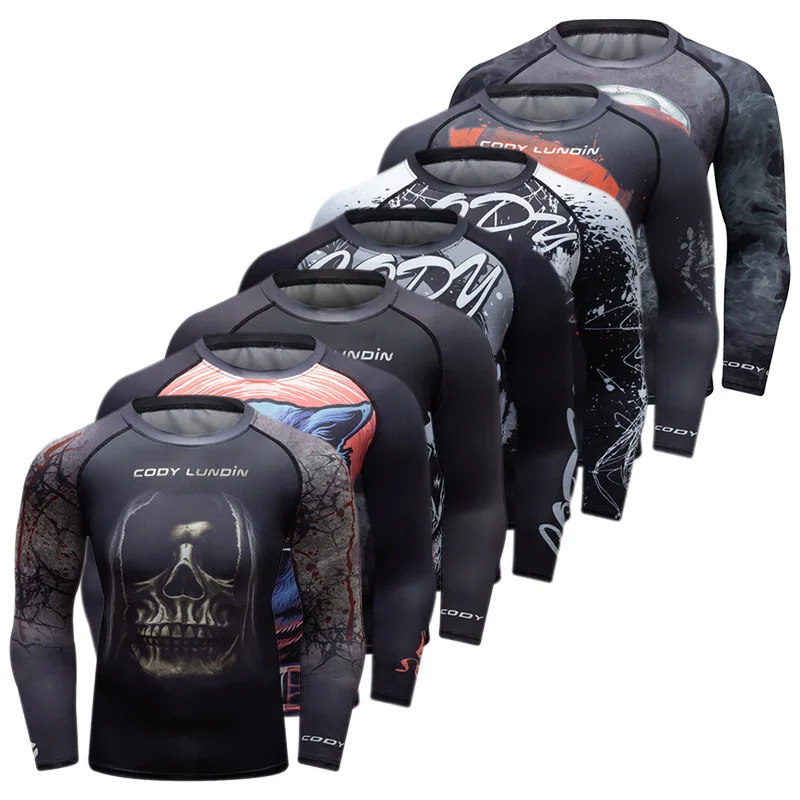 Long Sleeve Running Compression Shirt Men's Sport T Shirt Quick Dry  Fitness Workout Training Sweatshirt Jogging Gym Shirts