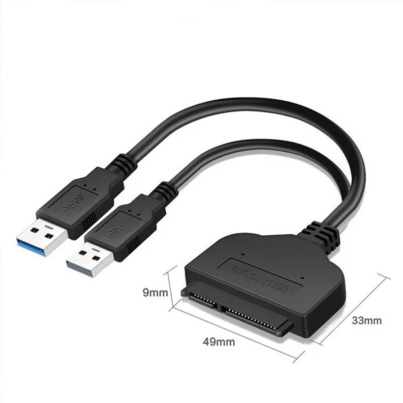 Basix USB 3 0 2 до 7 + 15 22Pin SATA кабель адаптер конвертер для 5 дюймов жесткий диск HDD SSD с USB2.0