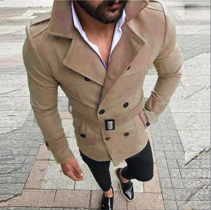 Осенне-зимняя мужская куртка Slim Fit Chaqueta Hombre, однотонная уличная Мужская одежда, топы, пальто с длинными рукавами, куртки Veste Homme