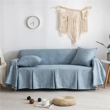 

Cotton linen plain sofa towel cover cloth sofa cushion sofa cover American simple new Chinese four seasons universal