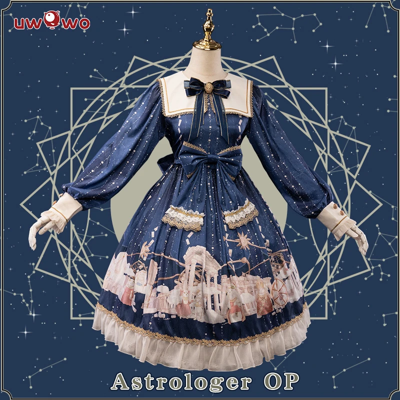 Apuramento design original astrólogo op vestido feminino lolita moda traje feminino menina Lolita| - AliExpress