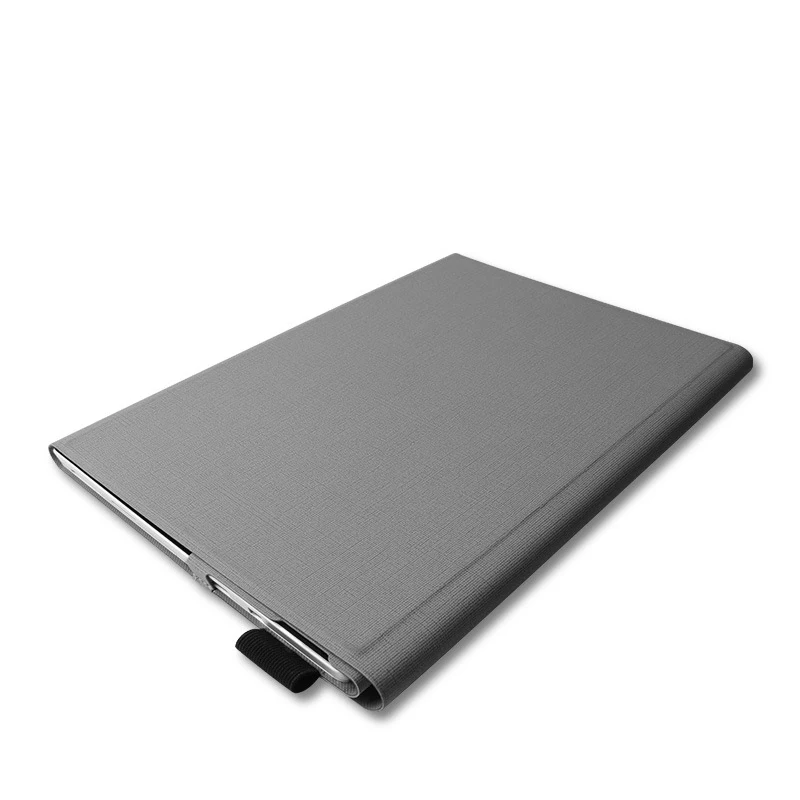 Чехол для microsoft Surface Pro 6/Pro 5/Pro 4, кожаный материал, роскошное ощущение - Цвет: Серый
