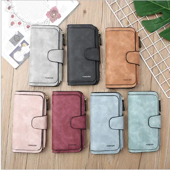 

Korean version of matte PU Leather Multifunctional Large Capacity Long Wallet Card Bag Clutch Bag