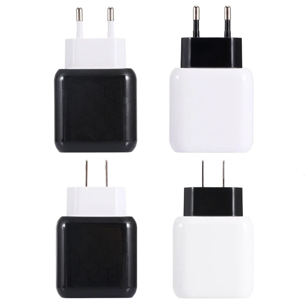 Быстрое зарядное устройство, двойной USB, зарядное устройство для телефона, 3.1A, быстрая зарядка, ЕС, США, вилка, мобильный дорожный настенный адаптер для iPhone X, iPad, samsung, планшета