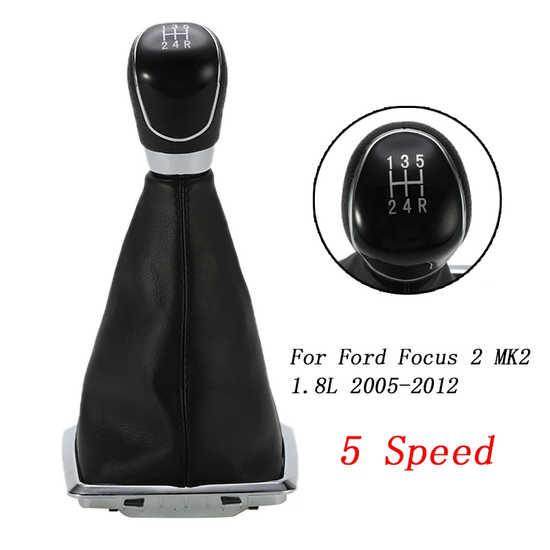 Для Ford Focus 2 MK2 1.8L 2005-2012 5 скоростей ручная ручка переключения передач рычаг с крышкой ручка автомобильный Стайлинг Аксессуары
