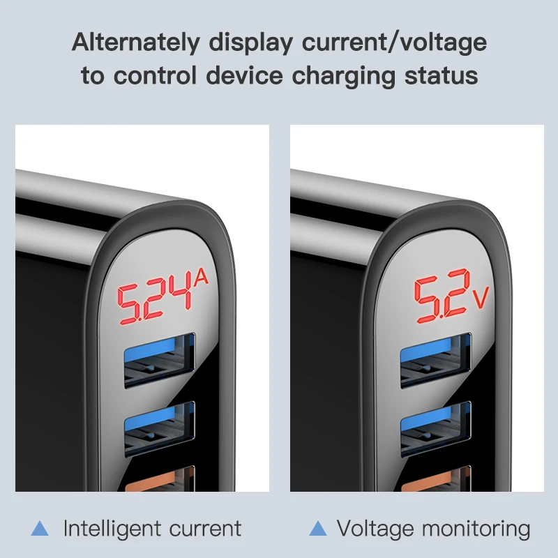 KUULAA Quick Charge 3 0 USB зарядное устройство 30 Вт QC3.0 QC быстрой зарядки мульти штекер