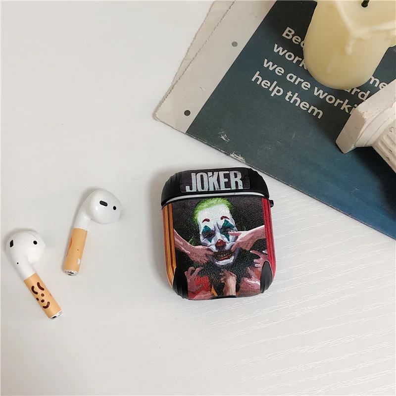 Милый клоун Шелковый узор силиконовый чехол для Apple Airpods 2/1 чехол забавные мультяшные наушники чехол Коробка для Airpod наушники мягкий чехол