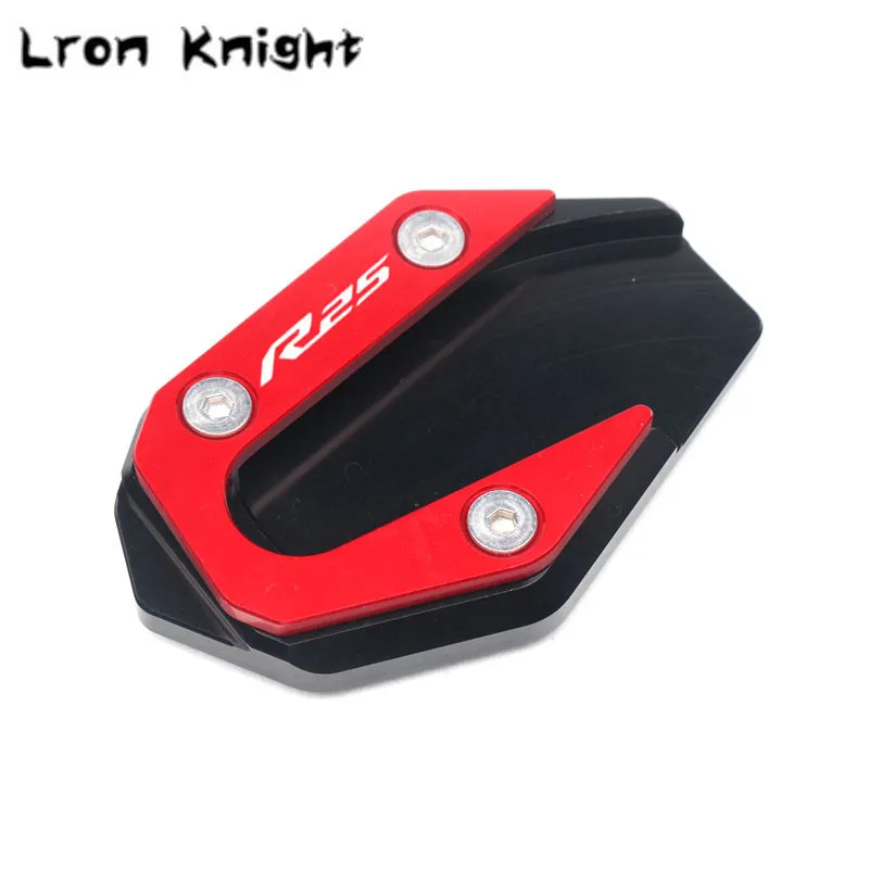 CNC Kickstand Foot Side Stand Extension Pad Support Plate Enlarge For YAMAHA MT-03 MT03 MT 03 25 MT-25 MT25 2015- motorcycle kickstand extender motorcycle kickstand pad motorcycle kickstand