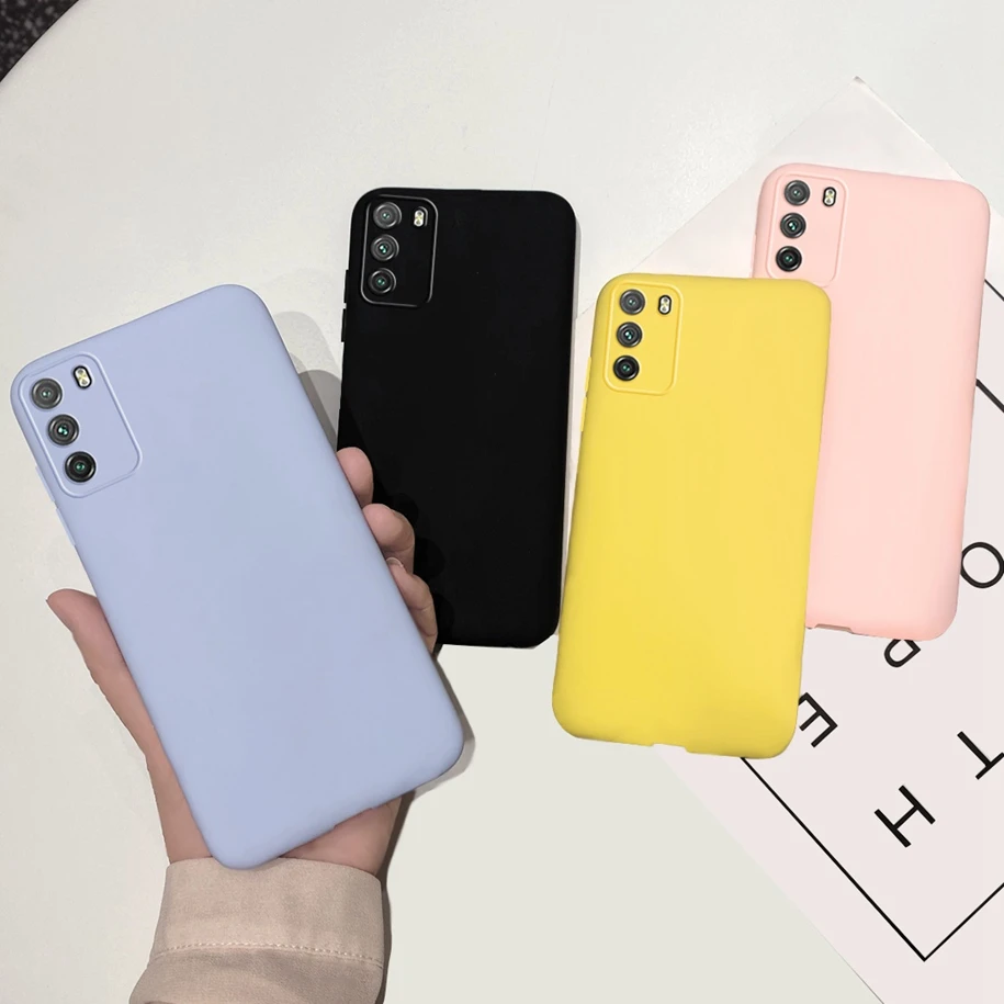 leather case for xiaomi Matte Silicone Case For Xiaomi POCO M3 Cover Soft Candy TPU Shockproof Fundas Coque Cases For Xiaomi Poco M3 POCOM3 Mobile Shell xiaomi leather case color