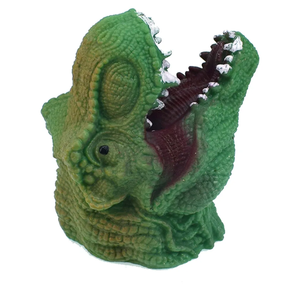 T-Rex зеленые Ручные куклы, ролевые игры, Реалистичная голова динозавра, перчатки, игрушки, рождественские подарки