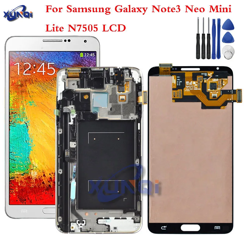 ЖК дисплей AMOLED для Samsung Galaxy Note 3 Neo Mini Lite N7505 сменный сенсорный экран с дигитайзером
