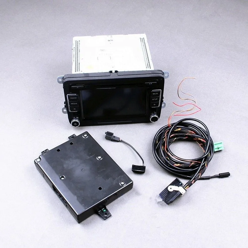 Шлейф с Bluetooth разъемом HONGGE RCD510 + 9W2 9W7 модуль и микрофон для Golf MK5 6|car reverse|for jettareverse car