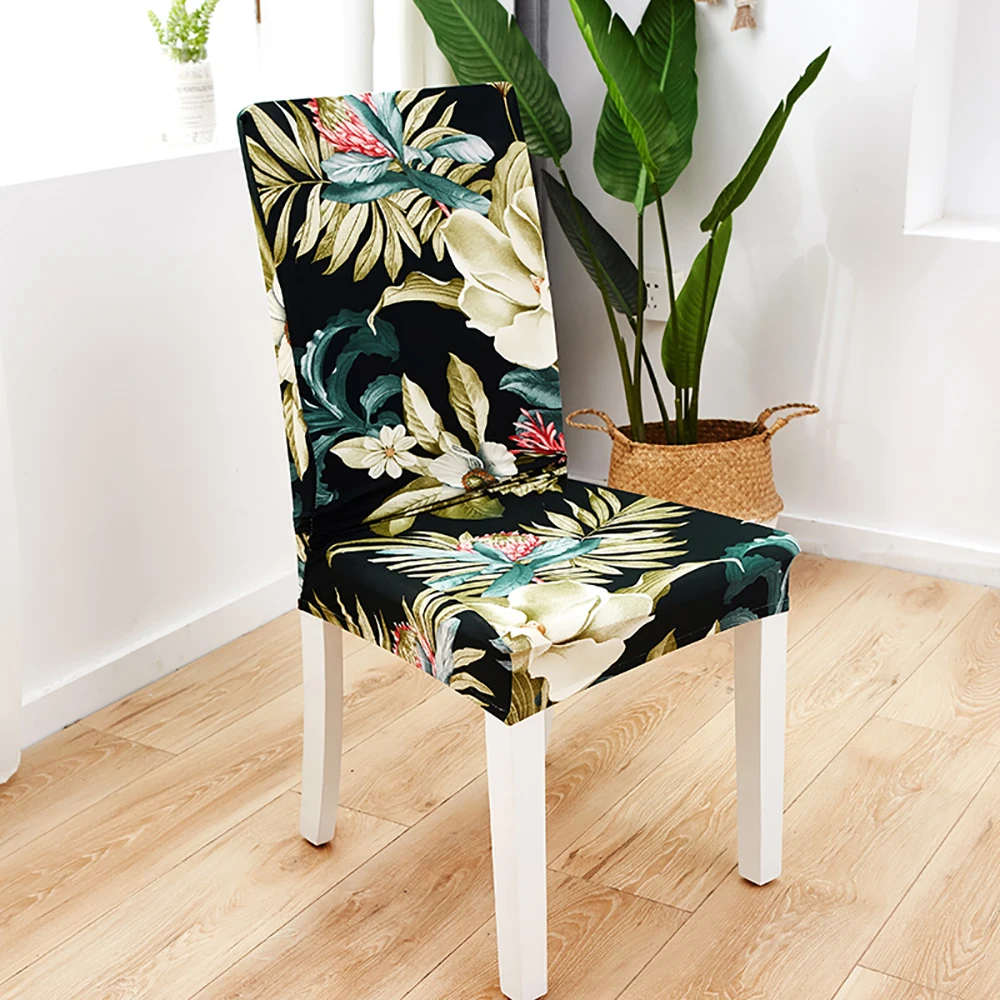 Hot Selling Flower Printing Removable Chair Cover 18 Chair And Sofa Covers