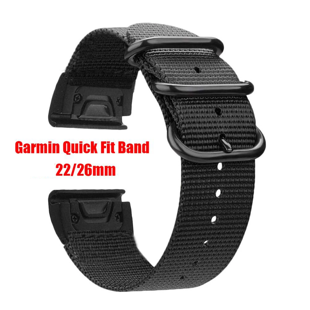 Нейлоновый ремешок для часов для Garmin Fenix 5X5 3 3HR D2 S60 gps Watch Release Quick fit 26 22 мм ремешок на запястье для Forerunner 935 945