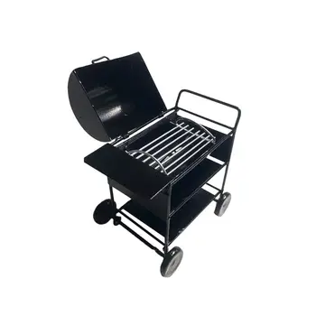 

1:12 Miniature Iron Barbecue Grill Mini Garden Outdoor Trolley Square Oven Toy K92D