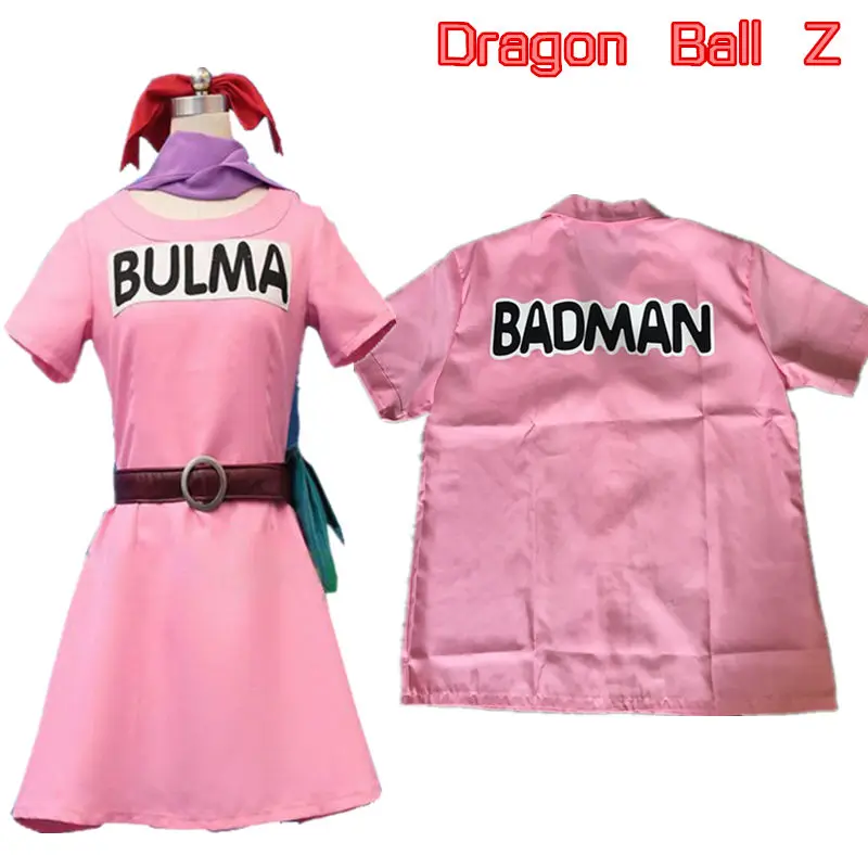 Dragon Ball Z Bulma Vegeta Cosplay Costume Japan Anime Halloween Comic Party Costume Lover Couple Dress Up