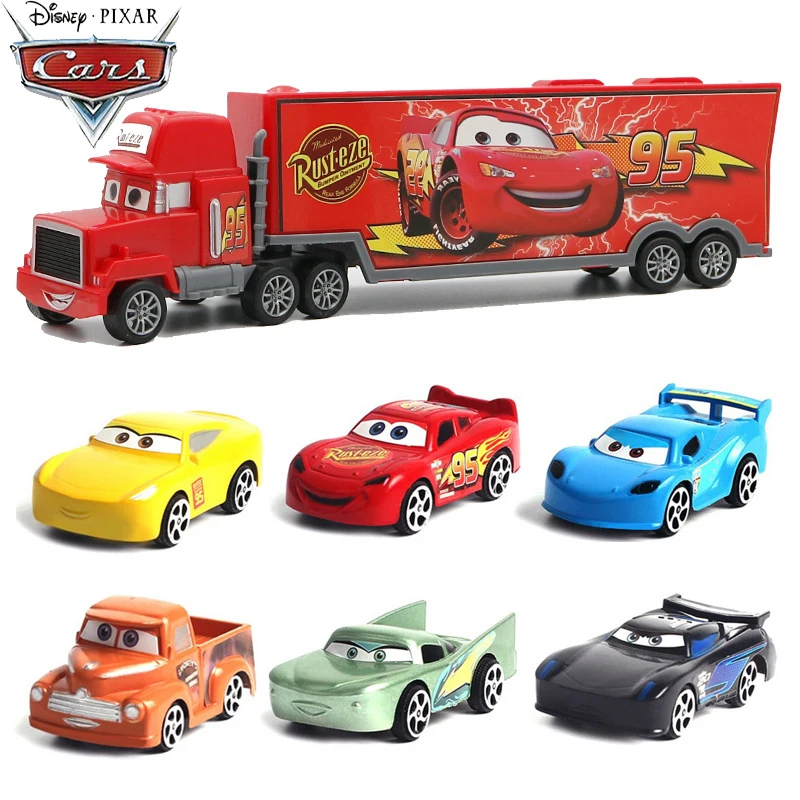 Disney Pixar Cars 2 3 Curve Launcher Lightning McQueen Mini Track Mini 10 Car Toy Children's Birthday Present FYN86 FLG72 - Цвет: 3