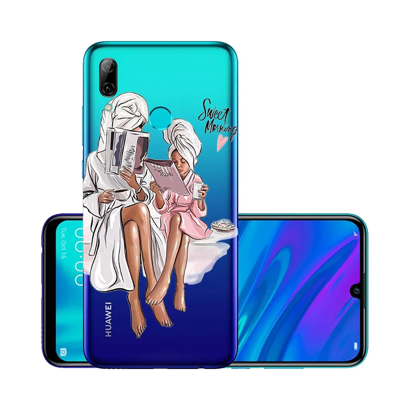 Для huawei P Smart чехол для маленькой девочки Модный Роскошный чехол для мамы huawei P10 Lite Plus чехол s Nova 5 4 3i прозрачный Psmart Z - Цвет: W130