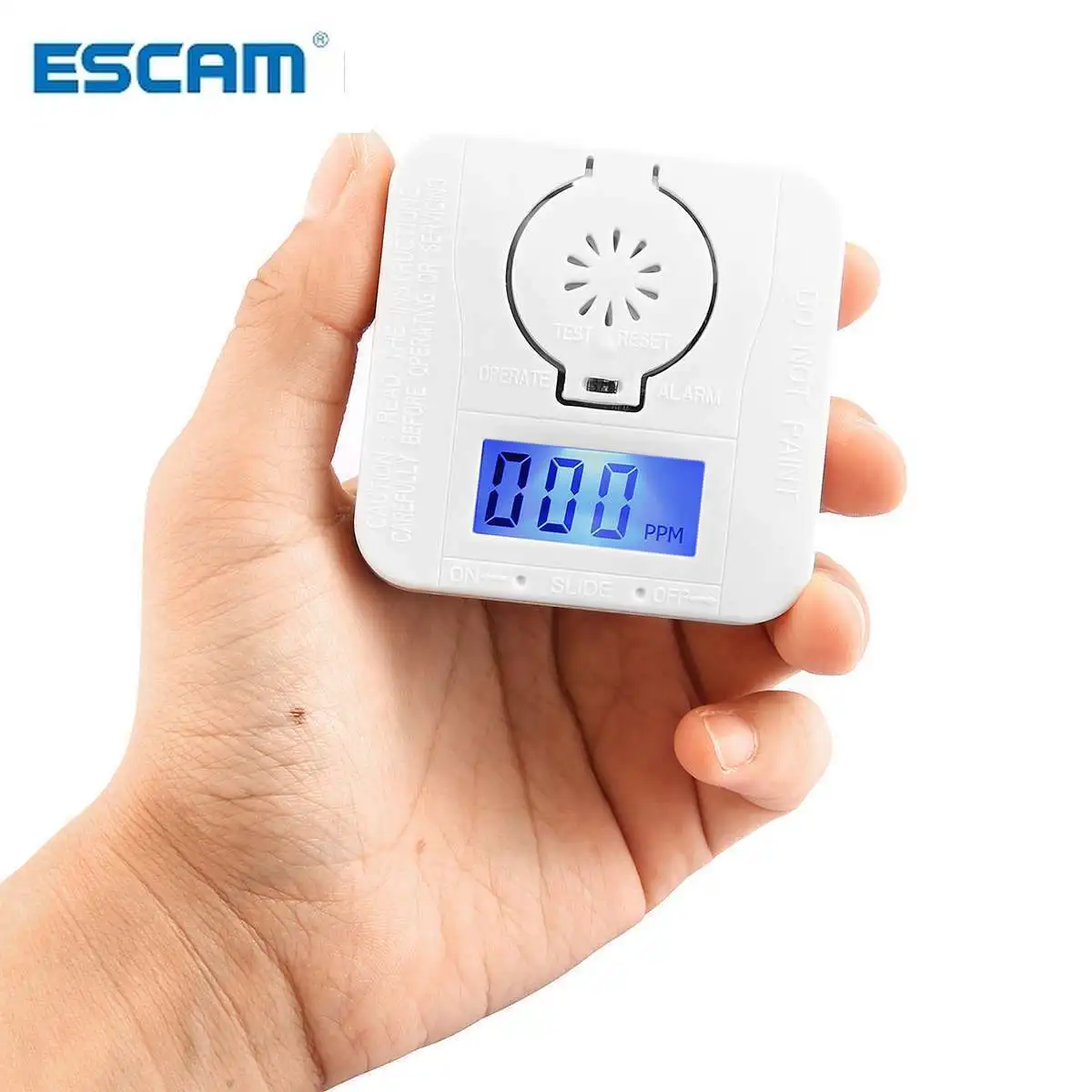 Detector de humo de monóxido de carbono, alarma de envenenamiento por Gas, Sensor de advertencia de seguridad, Detectores fotoeléctricos Lcd, nuevo