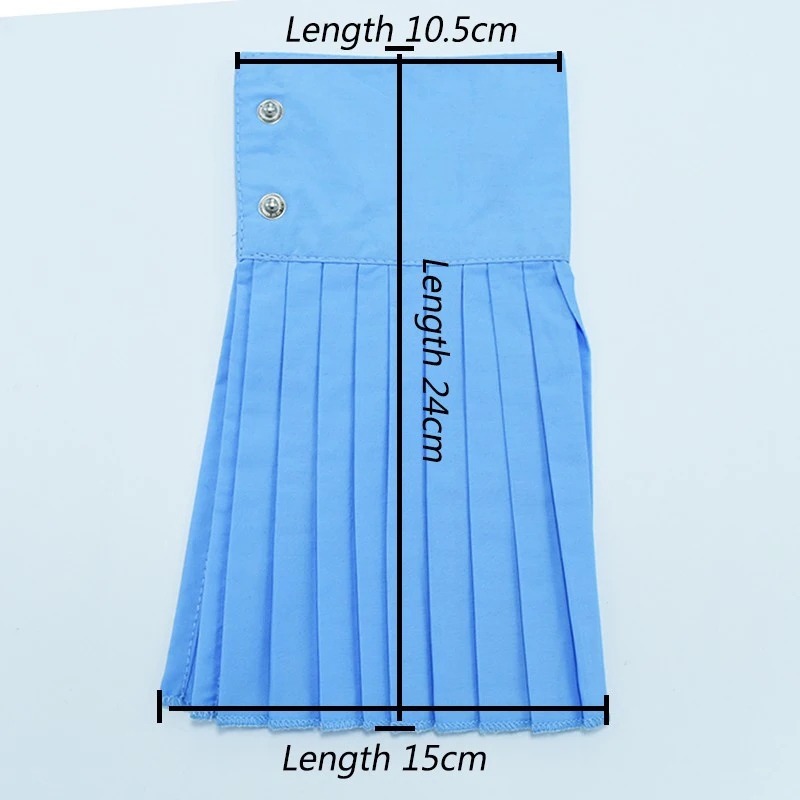 [DEAT] Spring Fashion New Korean Solid Color White Blue Black Pleated Buttons False Cuff Oversleeve Cuff All-match ASS30080