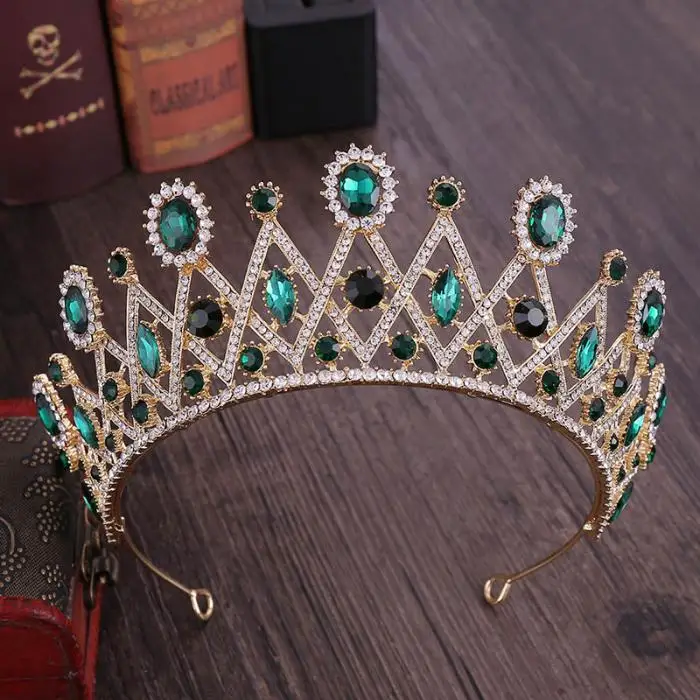 Изысканный большой полый кристалл диадема Стразы queen диадемы и короны ободки свадебные аксессуары для волос ювелирные изделия для волос