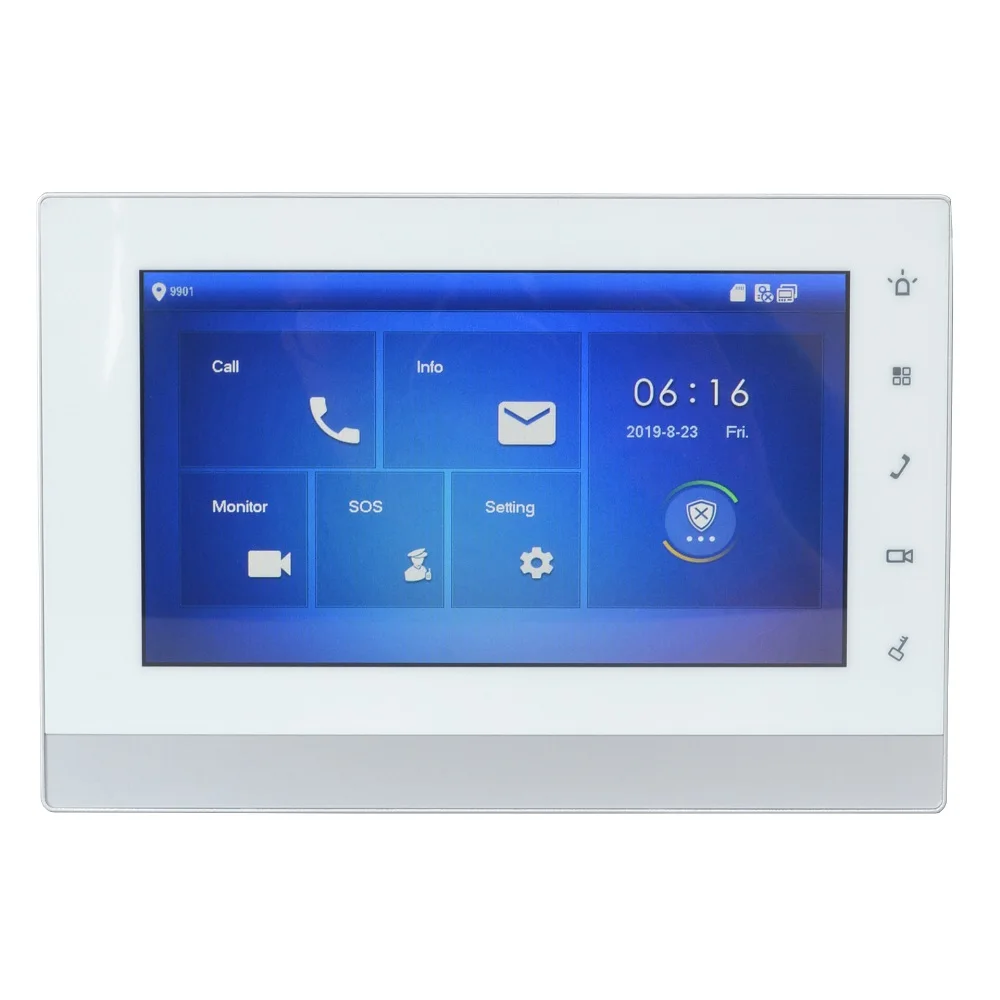 Дешево DH логотип мульти Язык VTH1550CH 7 дюймовый сенсорный экран крытый монитор, международных verision, умный дверной звонок, видео